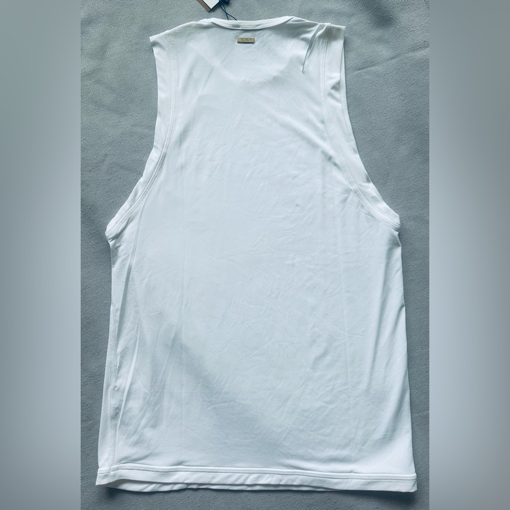 Alala Carve Cutout White Sleeveless Tank Top Women’s - Picture 9 of 10